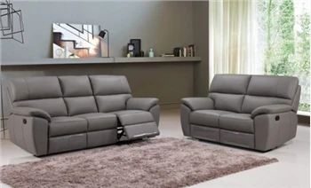 Power reclining Leathar Sofa Set