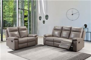 Leathar Sofa Cur Chun Cinn Recliner Sofa Set